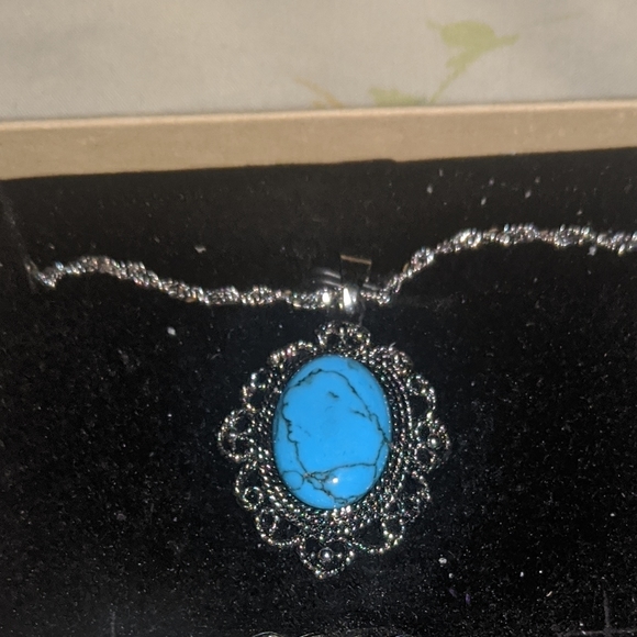 Turquoise jewelry set - Picture 3 of 4